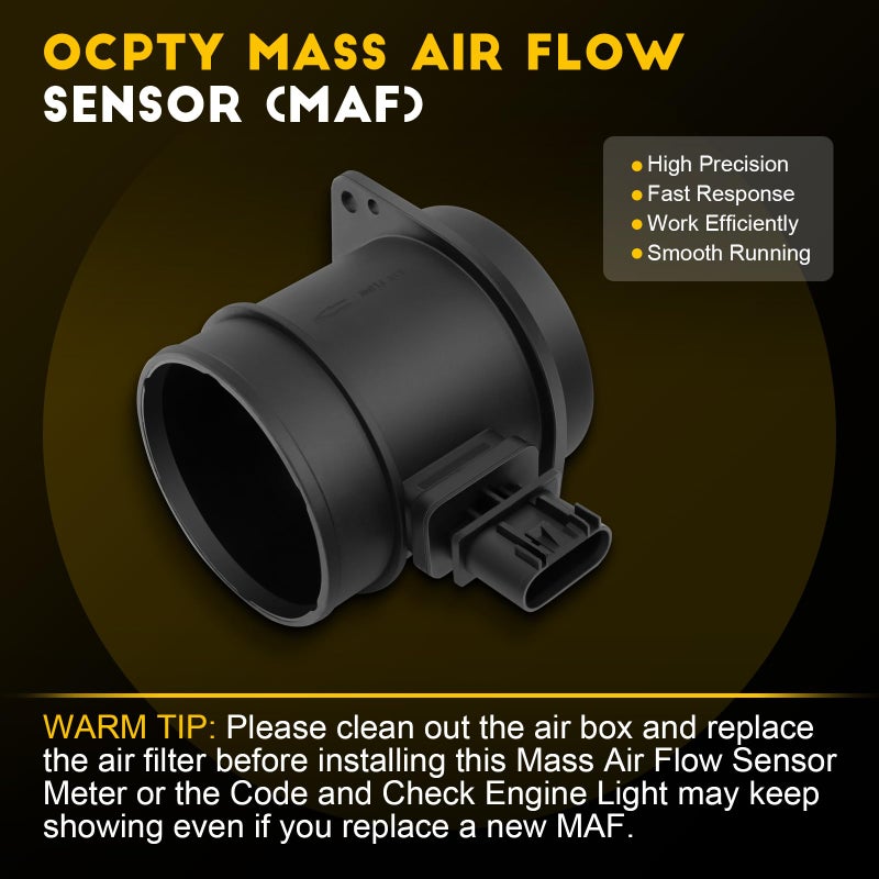 OCPTY Mass Air Flow Sensor Meter MAF Fits for Cadillac CTS SRX STS, for Chevrolet Equinox Traverse,for GMC Acadia,for Pontiac Torrent,for Saturn Outlook,for Buick Enclave 5Pins 86-10160 - Image 3
